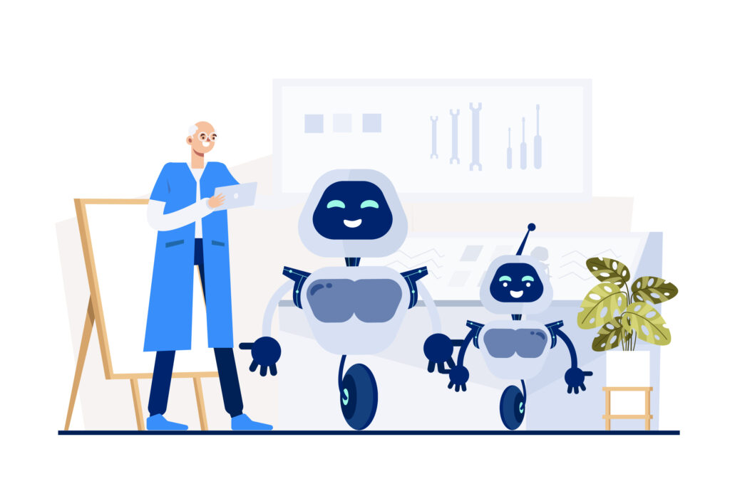 Équipe de l’agence IA AXONYA travaillant sur des solutions d’intelligence artificielle